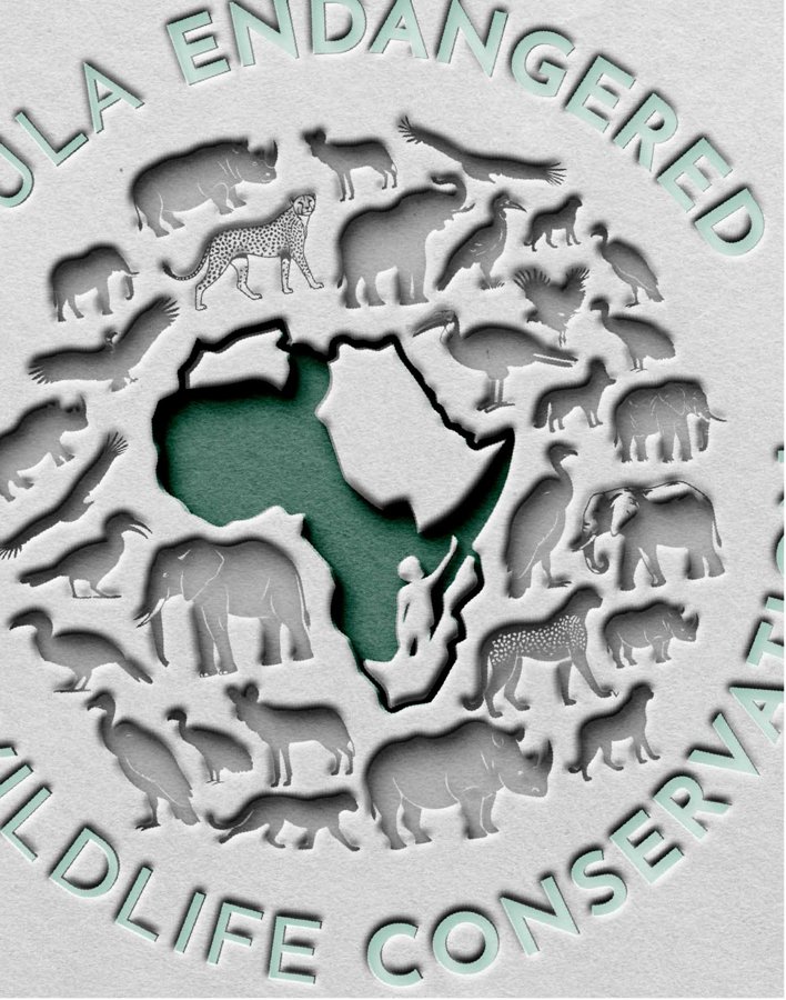 Mabula Endangered Wildlife Conservation embossed identity